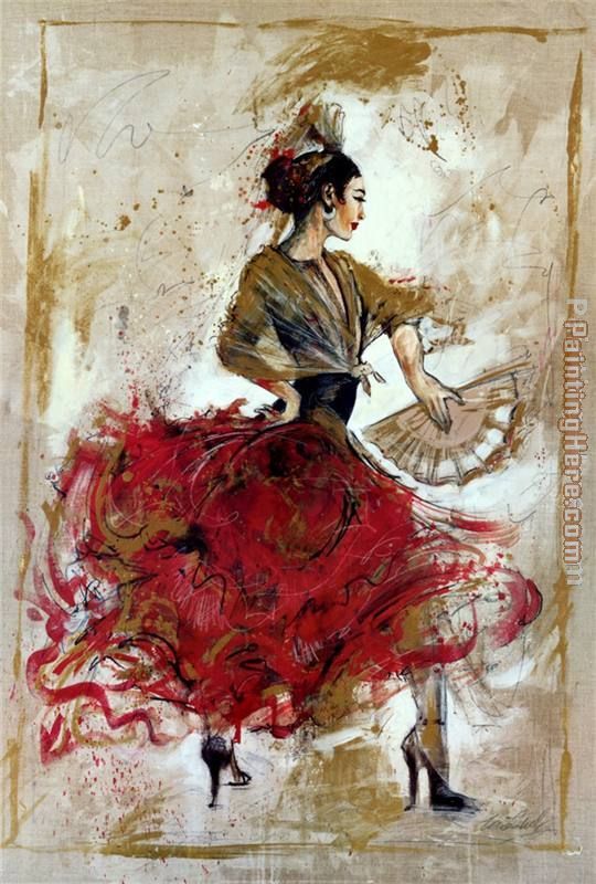Flamenco Dancer Flamenco dancer with fan